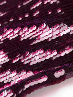 MidnightGlam | Bordeauxrode Halterjurk met Pailletten en Open Rug