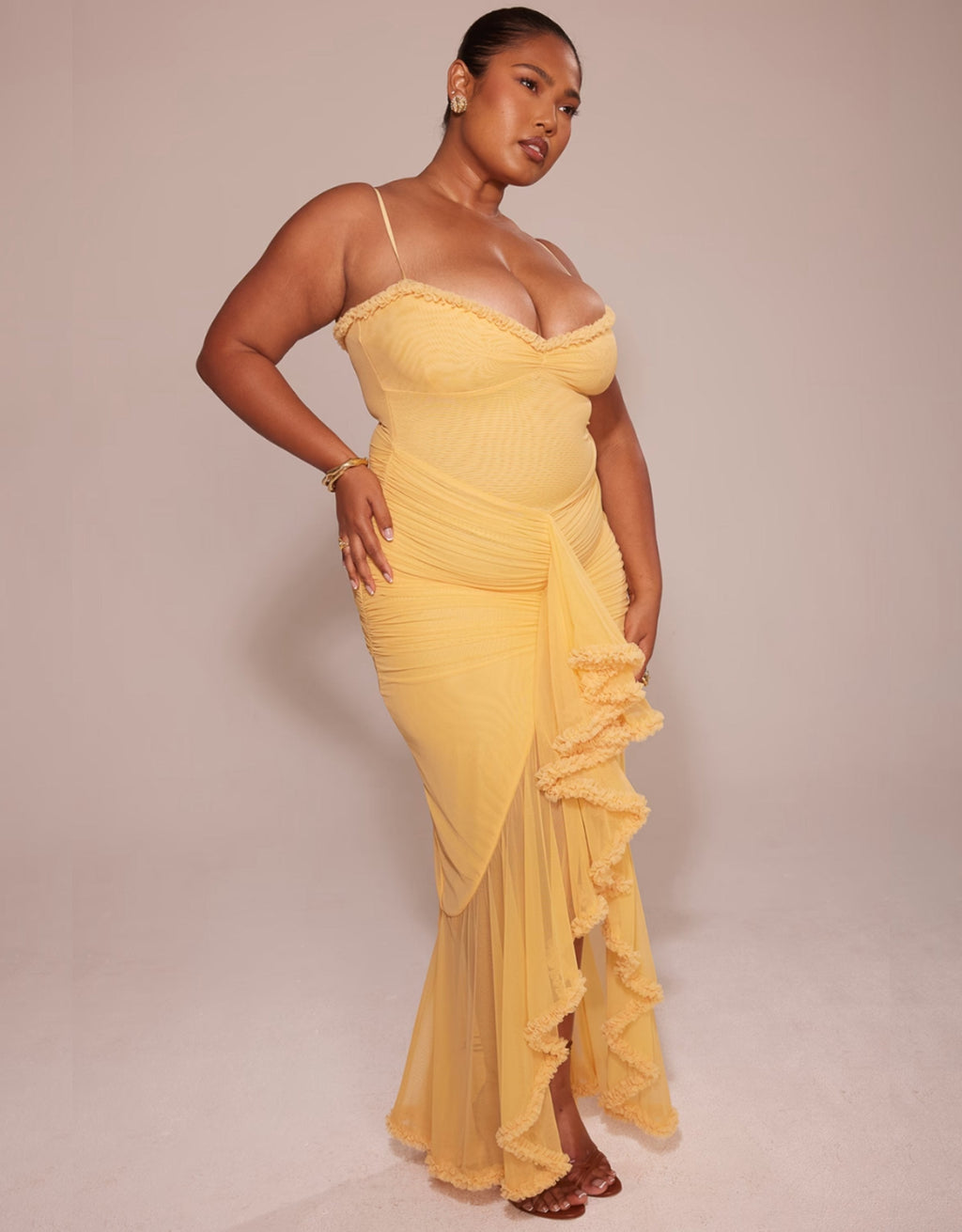 Soleil Ruffle | Maxi Jurk