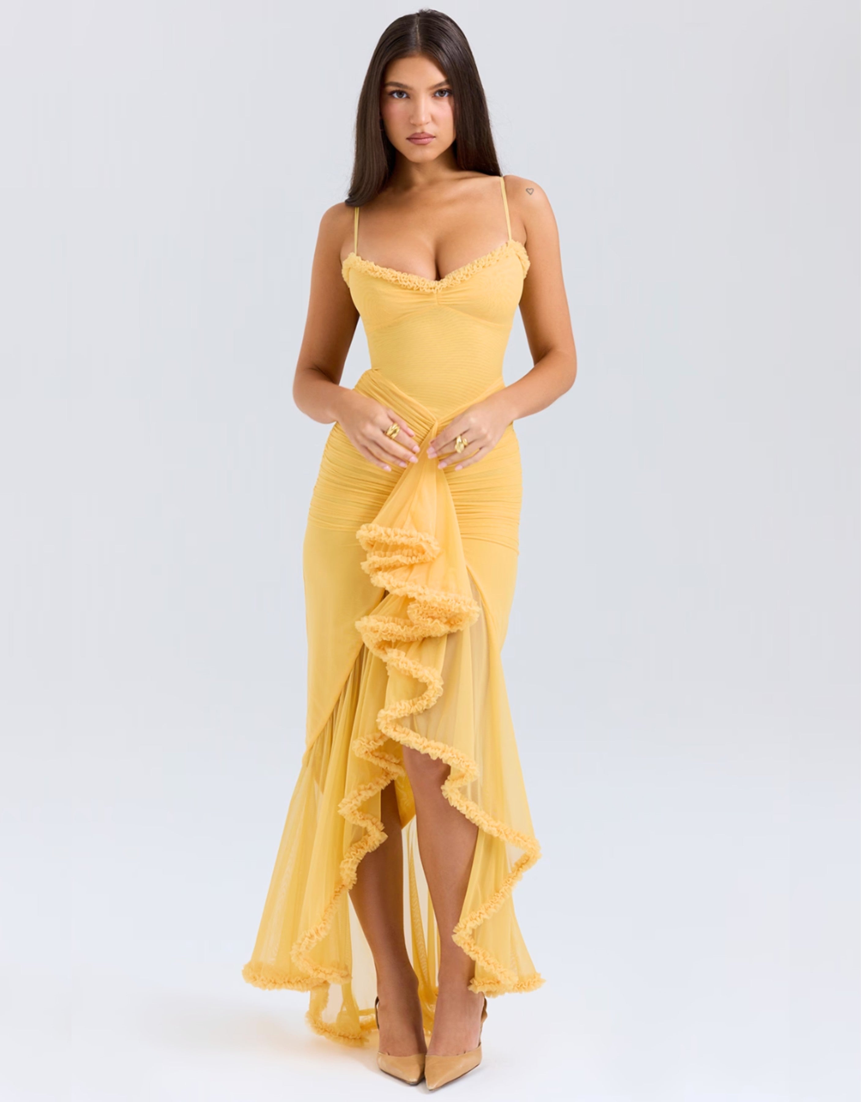 Soleil Ruffle | Maxi Jurk