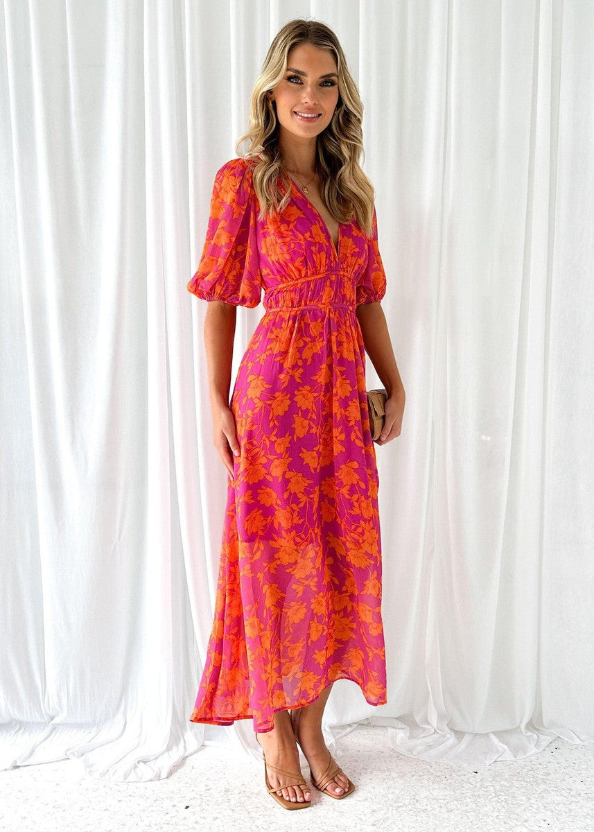 Sophie | Midi-Jurk Met Bloemenprint Voor Dames - Casual Zomerjurk