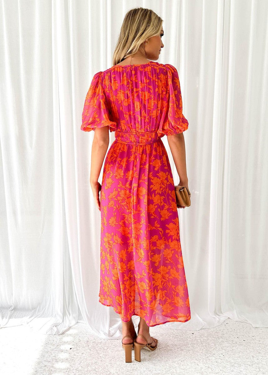 Sophie | Midi-Jurk Met Bloemenprint Voor Dames - Casual Zomerjurk