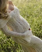 Miss | Zwangerschapsjurk Dames Midi Elegant - Viscose