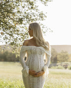 Miss | Zwangerschapsjurk Dames Midi Elegant - Viscose