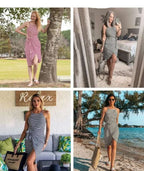 Miss | Jurk Dames Midi Gestreept - Viscose