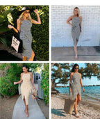 Miss | Jurk Dames Midi Gestreept - Viscose