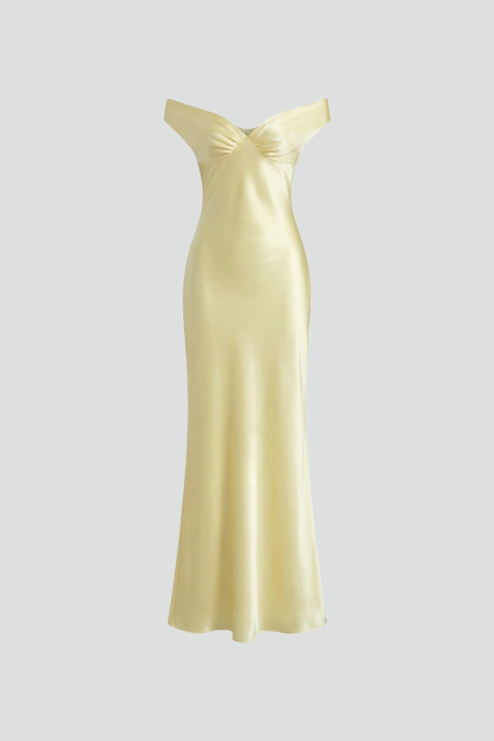 Miss | Jurk Dames Maxi Off-Shoulder - Viscose