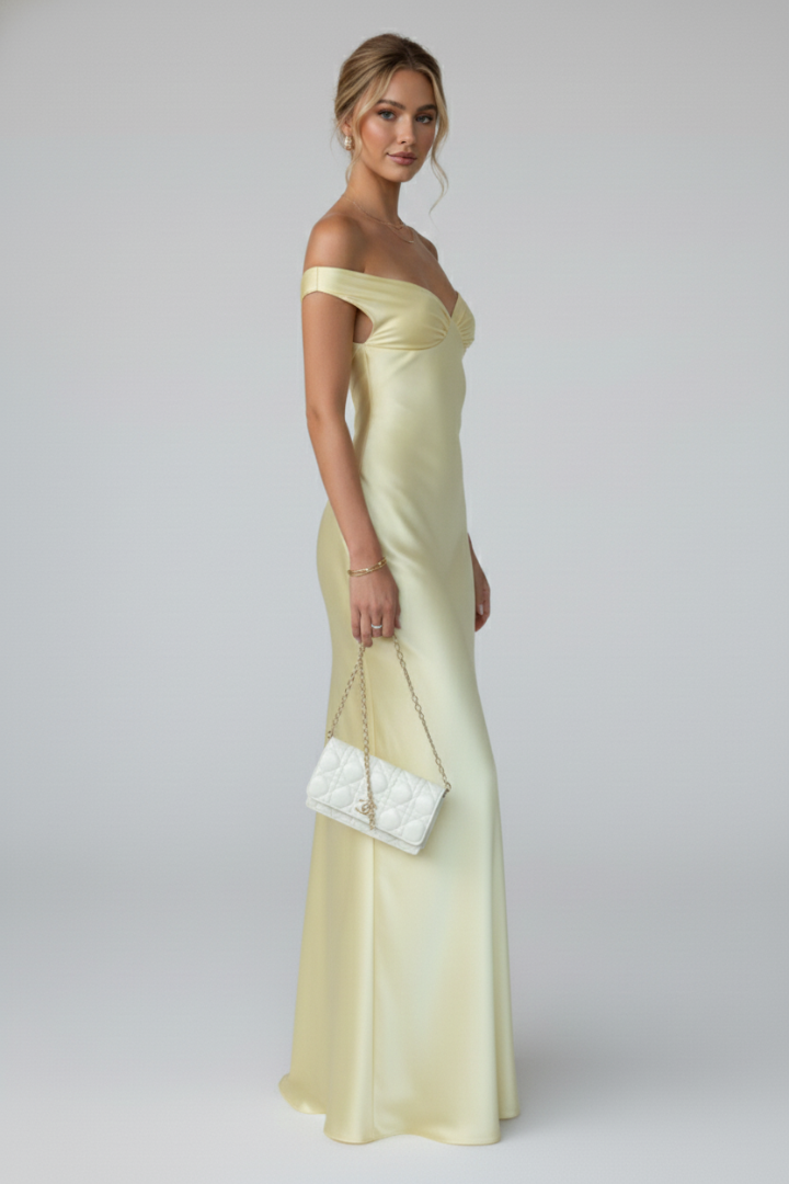 Miss | Jurk Dames Maxi Off-Shoulder - Viscose
