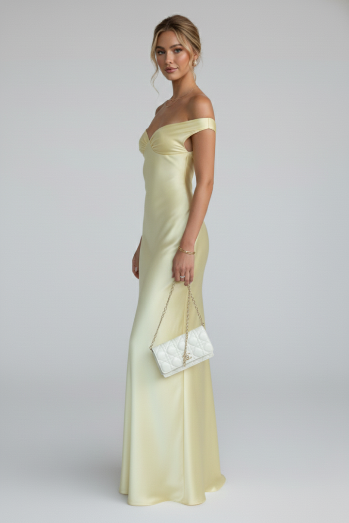 Miss | Jurk Dames Maxi Off-Shoulder - Viscose