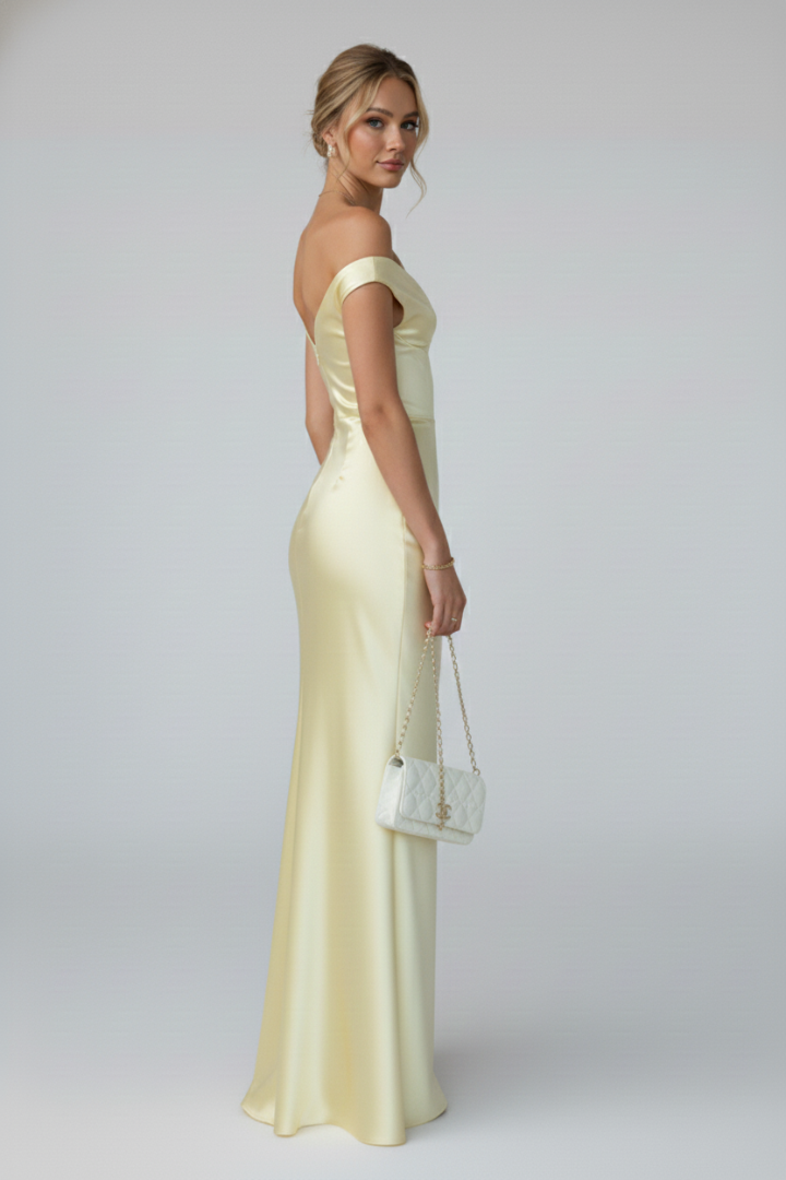 Miss | Jurk Dames Maxi Off-Shoulder - Viscose
