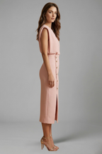 Miss | Jurk Dames Midi Casual Elegant - Polyester