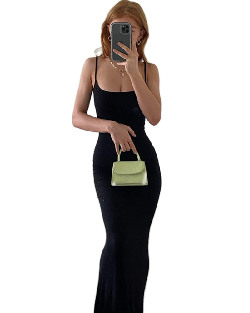 Miss | Jurk Dames Maxi Bodycon V-hals - Polyester