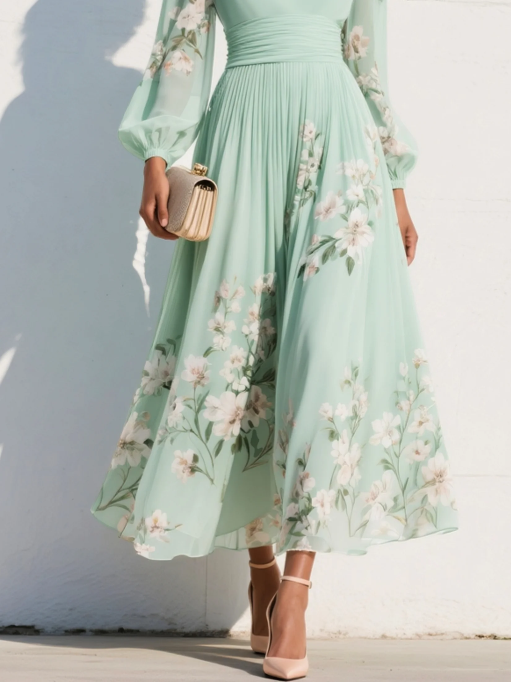 Miss | Jurk Dames Midi Bloemenprint - Viscose