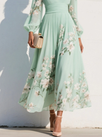 Miss | Jurk Dames Midi Bloemenprint - Viscose