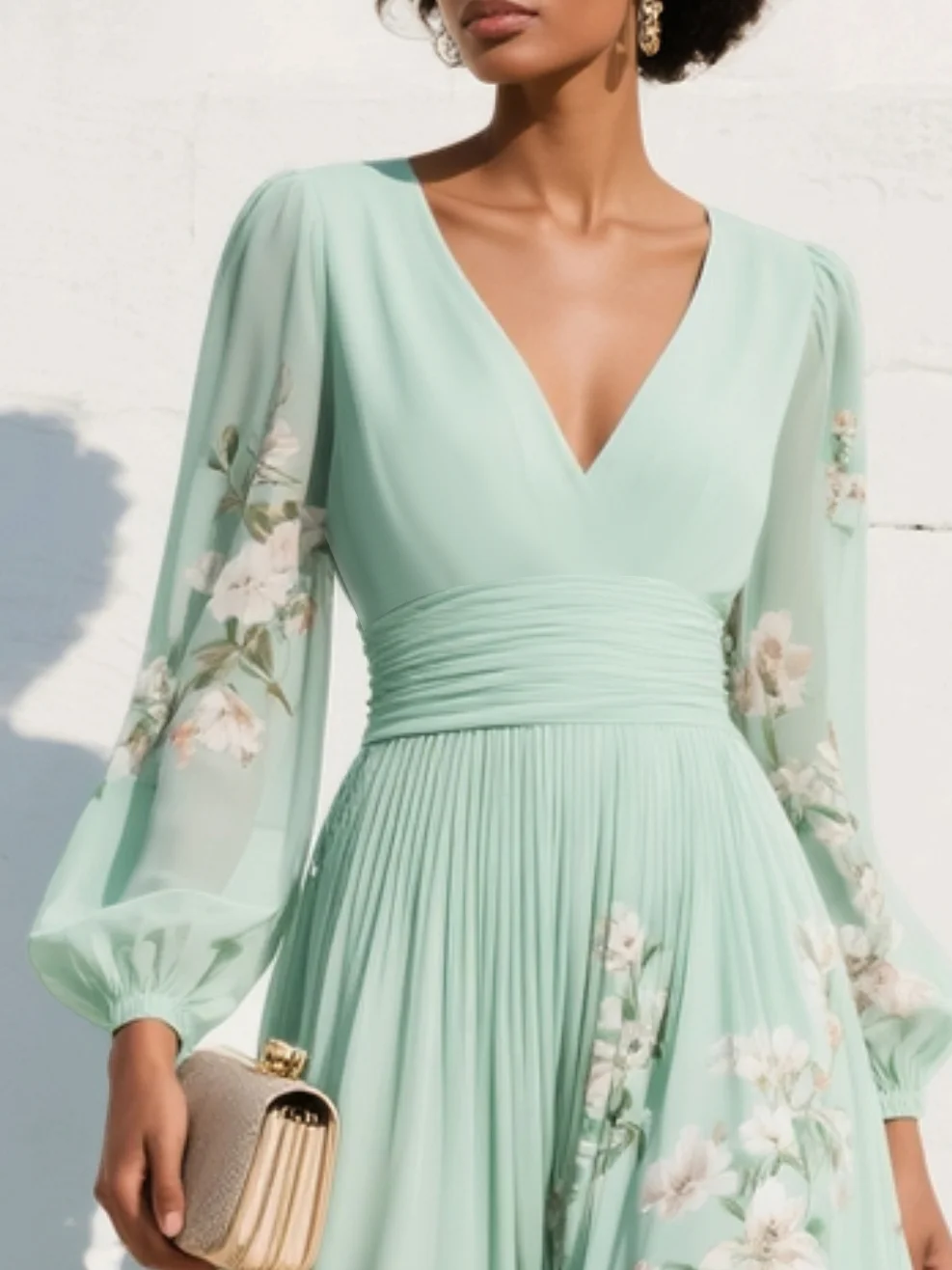 Miss | Jurk Dames Midi Bloemenprint - Viscose