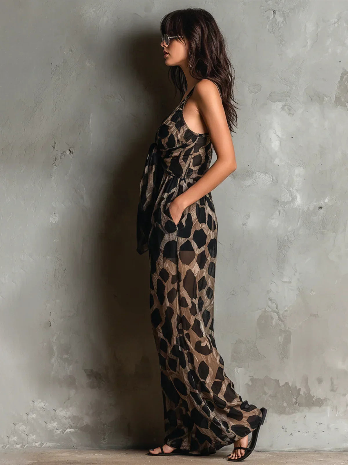 Selene | Leopard Print Jumpsuit