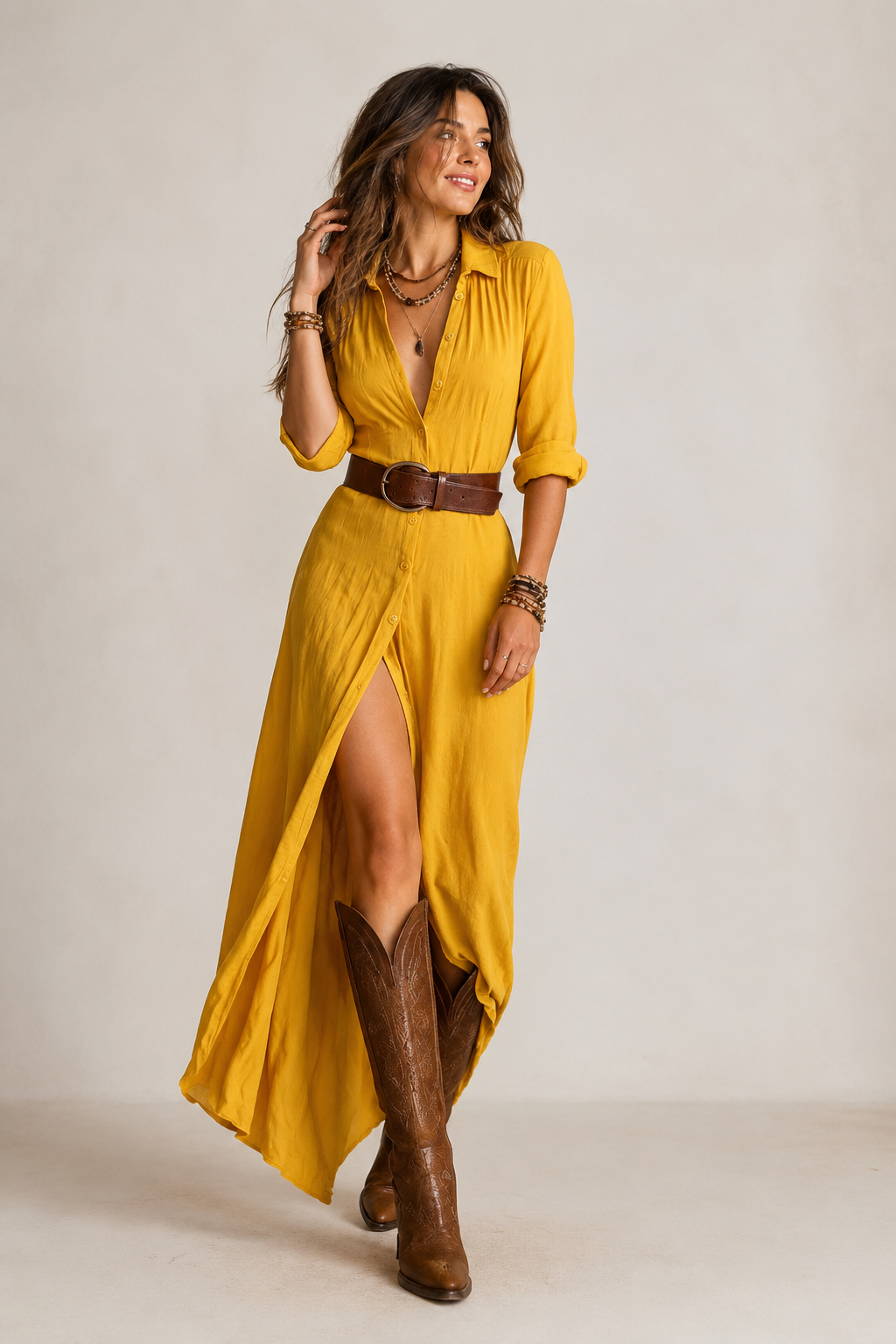 Sienna's | Maxi Dress with Belt