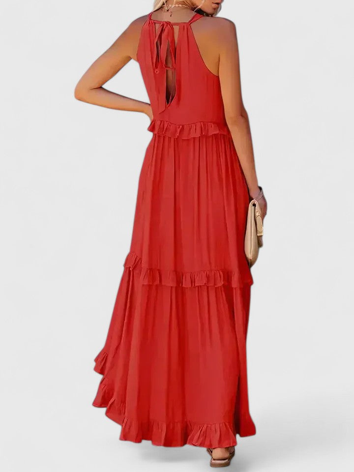 Genevieve™ | Flowing Ruffle Maxi Dress
