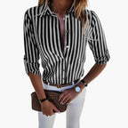Blouse Dames | Oprolbare Mouwen Regular Fit | Miss Madera