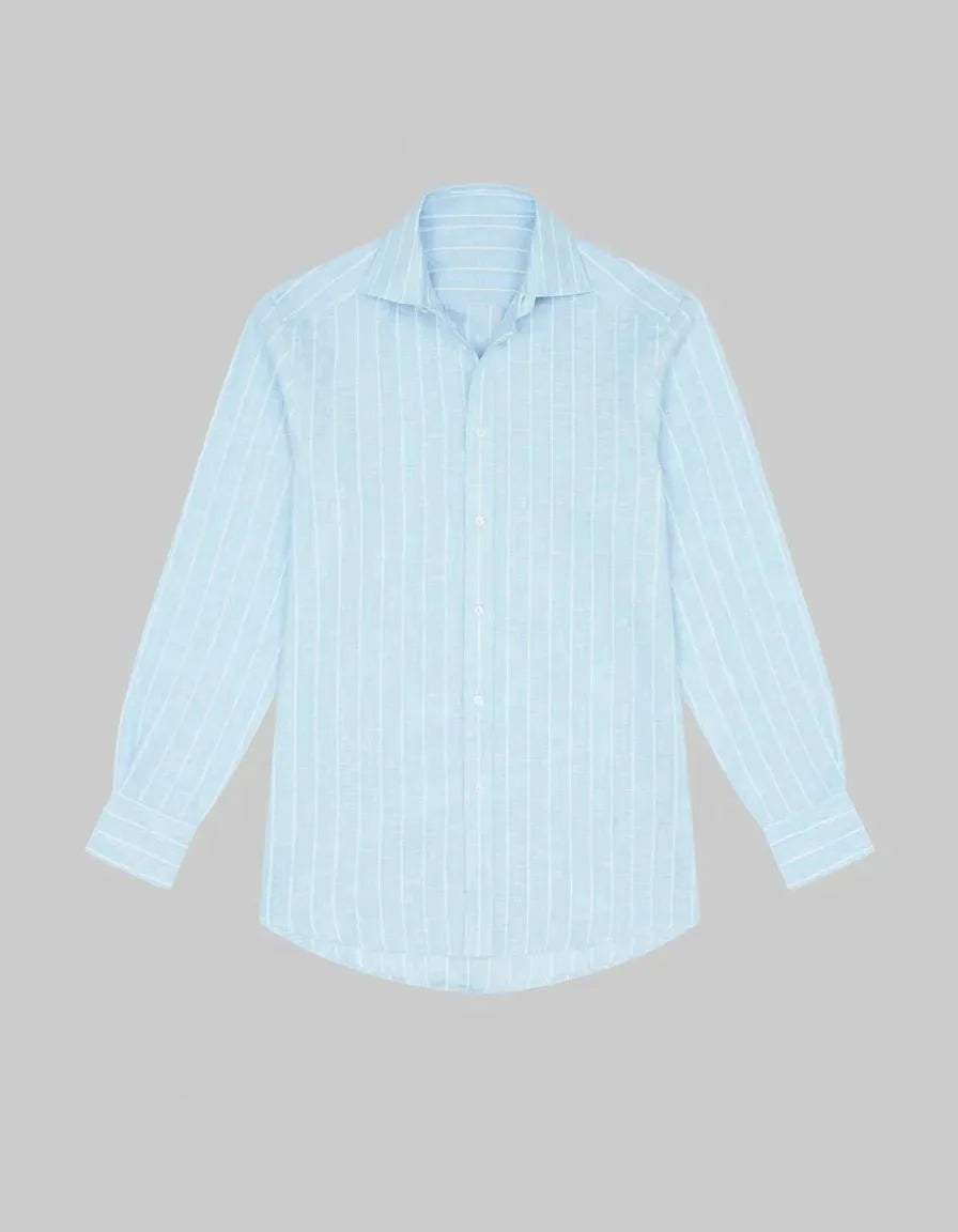 Sienna’s | Blouse Women Linen Blend – Striped Pattern