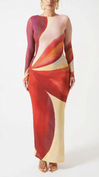 Sunset Elegance | Maxi Jurk