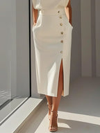 Miss | Jurk Dames Midi Relaxed - Polyester
