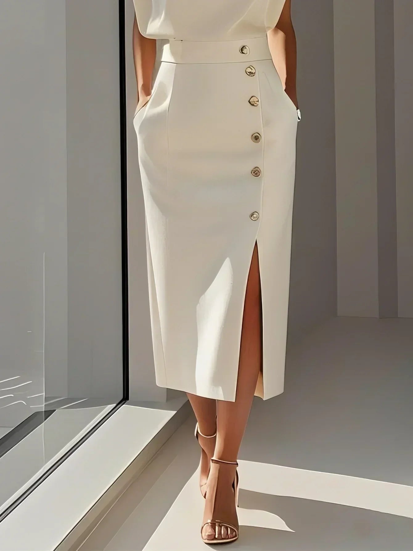 Miss | Jurk Dames Midi Relaxed - Polyester