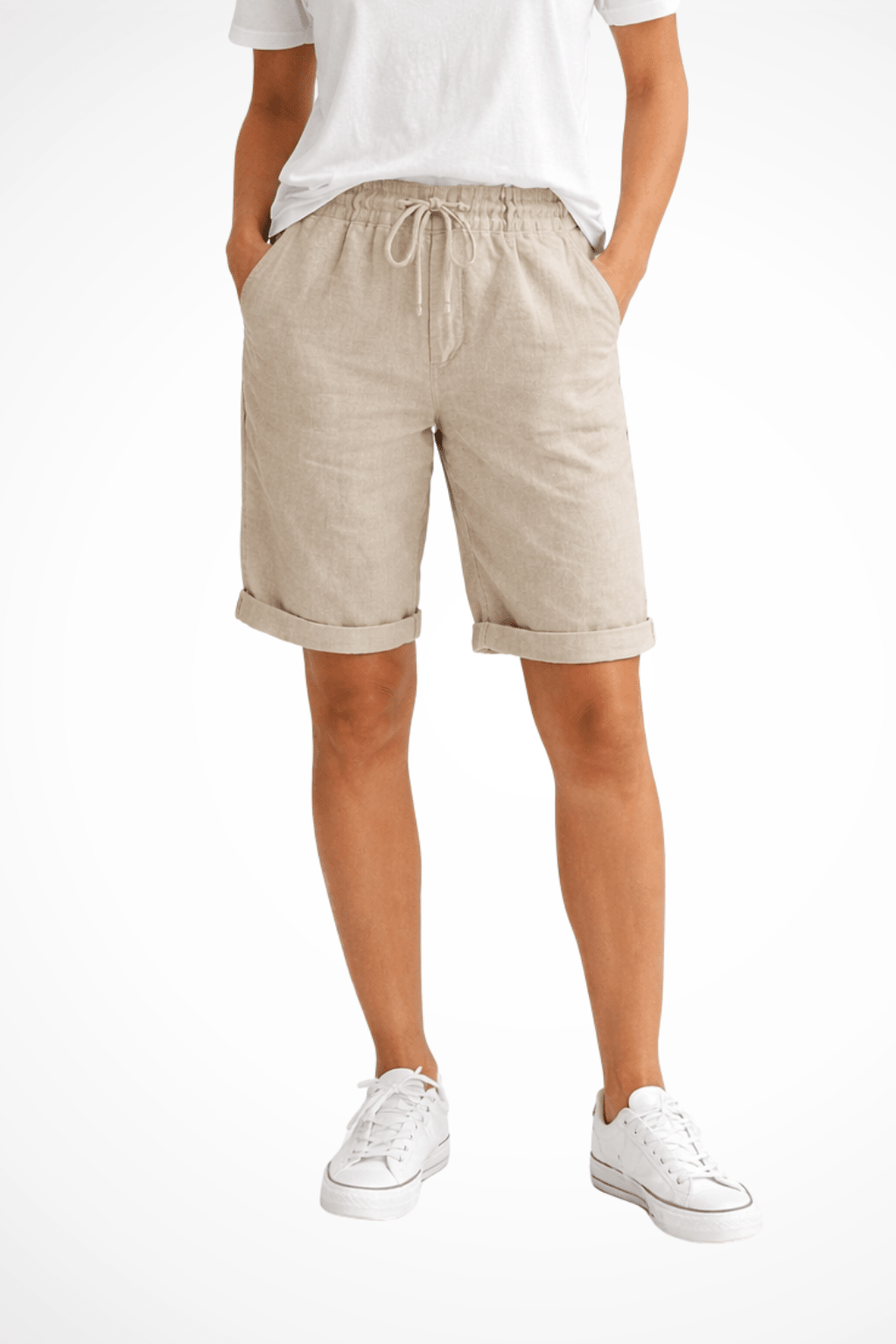 Miss | Broek Dames Capri Relaxed - Linnen