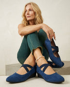 Casual loafers Blauwe Suède