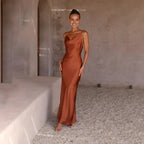 Dames Cowl Neck Slip Midi Jurk