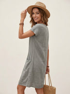 Dames jurk met elegante pasvorm