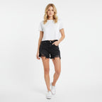 Denim Shorts Dames | Hoge Taille Rafelrand Stretch