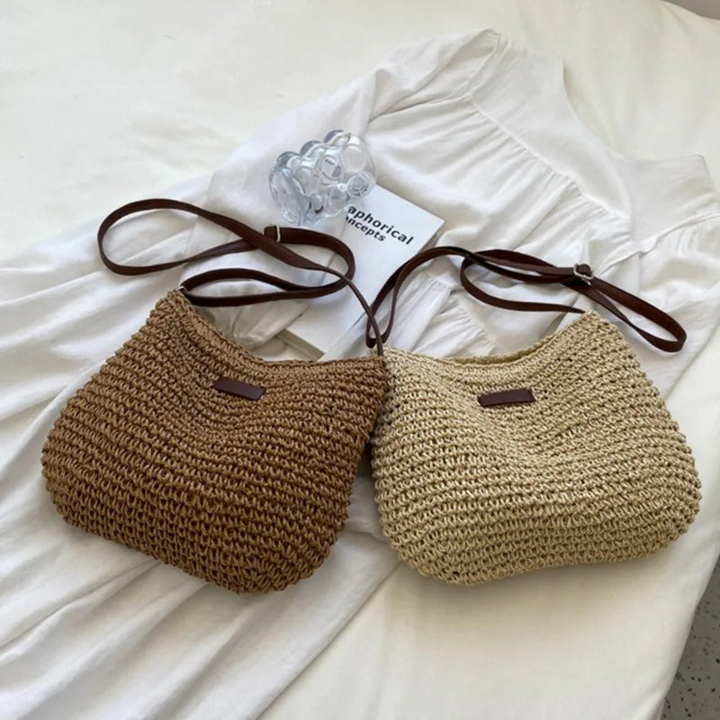 Margaux™ | Straw Crossbody Bag — 1