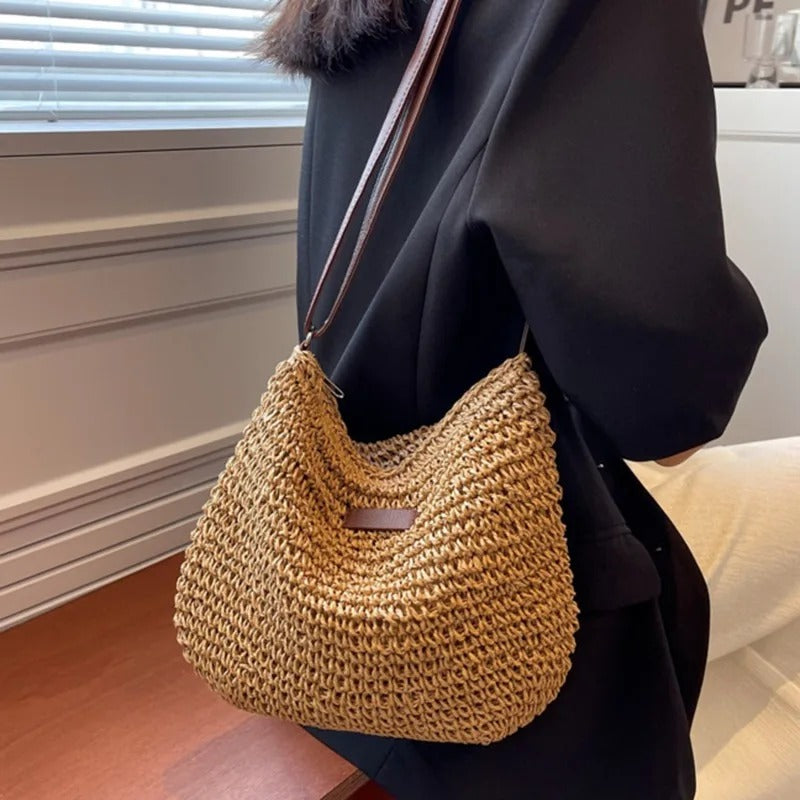 Margaux™ | Straw Crossbody Bag — 3