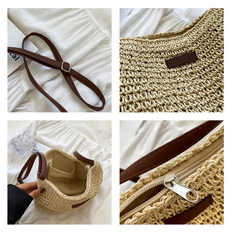 Margaux™ | Straw Crossbody Bag — 5