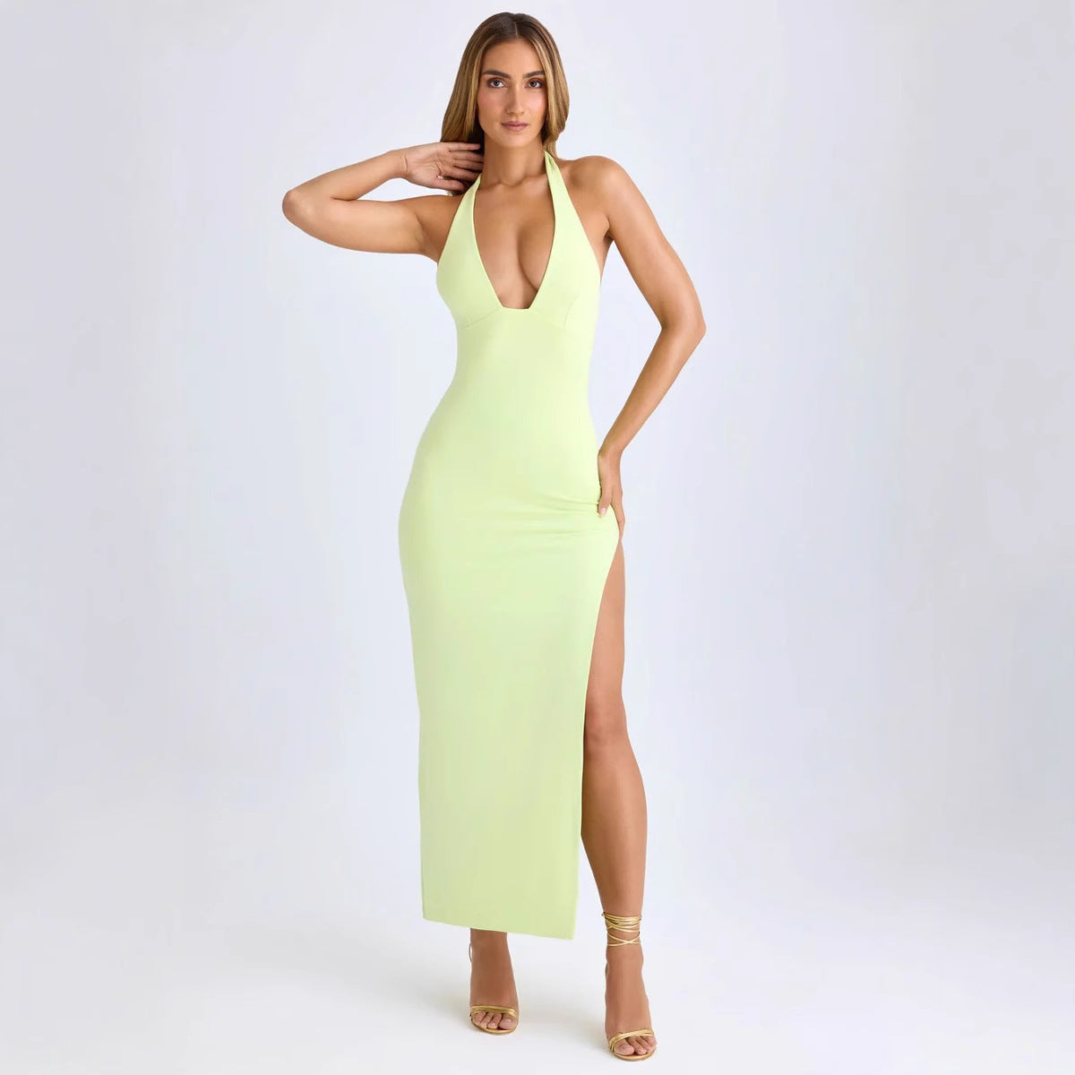 Miss | Jurk Dames Off-shoulder Midi - Polyester