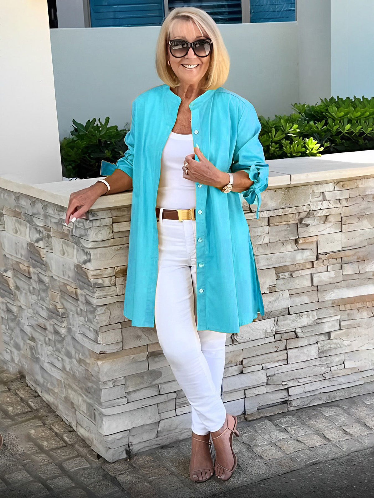 CÉLINA™ - Long Shirt Jacket