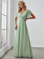Miss | Avondjurk Dames Maxi A-lijn Elegant - Chiffon