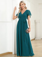 Miss | Avondjurk Dames Maxi A-lijn Elegant - Chiffon