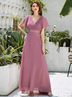 Miss | Jurk Dames Maxi Empire - Chiffon