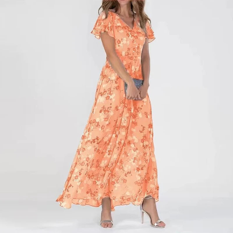 Miss | Jurk Dames Elegant Floweend - Viscose