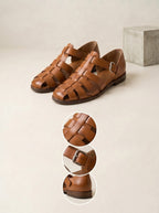 Miss | Sandalen Dames Zomers Multi-strap - Leer