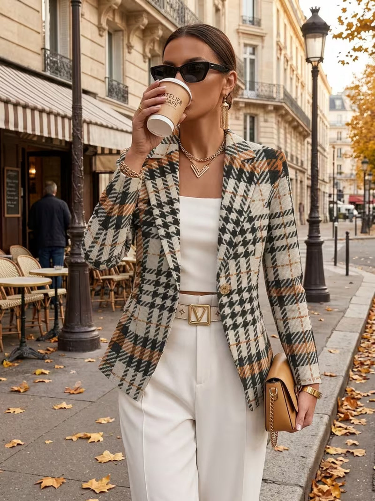 Ghislaine™ | Houndstooth Blazer — 2
