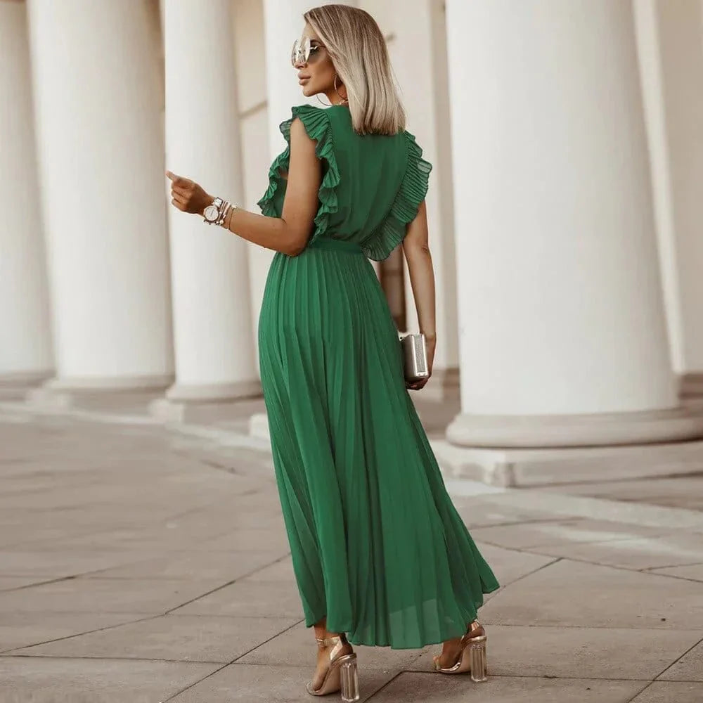 Miss | Jurk Dames Bohemian Feestelijk V-Hals - Viscose
