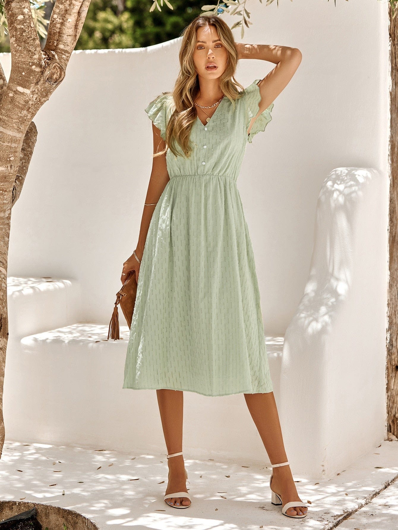 Miss | Jurk Dames Midi Boho - Viscose