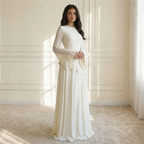 Elysera | Maxi Jurk met Ruffle Details & Flare Mouwen