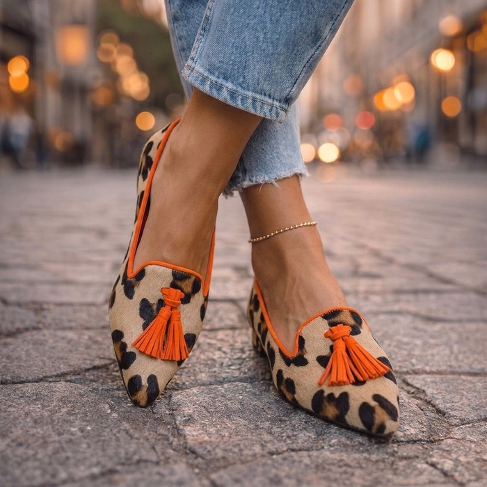 Evelyn | Pointed Flats with Tassels — 1