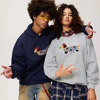Miss | Hoodie Dames Oversized Geborduurd - Katoen
