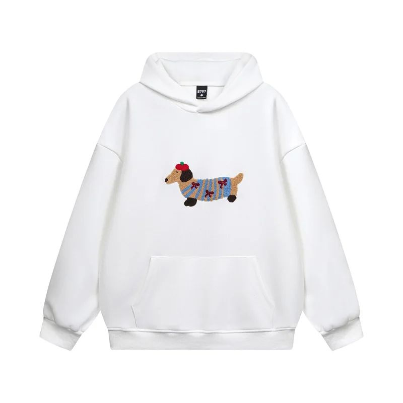 Miss | Hoodie Dames Oversized Geborduurd - Katoen