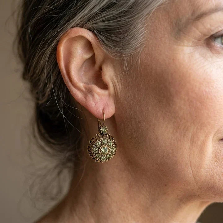 Elegant Zirconia Bloom Earrings — 2