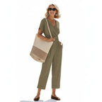 Jumpsuit Dames | Wikkelbodem Taillefocus